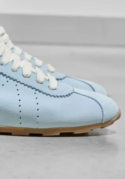 blauwe stefano lauran lage sneakers 1slick100