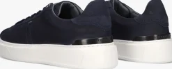 blauwe stefano lauran lage sneakers star 006