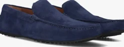 blauwe stefano lauran mocassins 2 gesp bio slipper