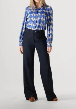 blauwe summum blouses blouse two tone print