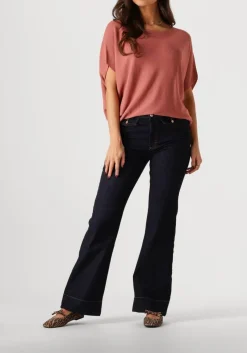 blauwe summum flared broek flared jeans comfort