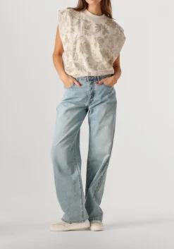 blauwe summum straight leg jeans straight fit jeans vintage