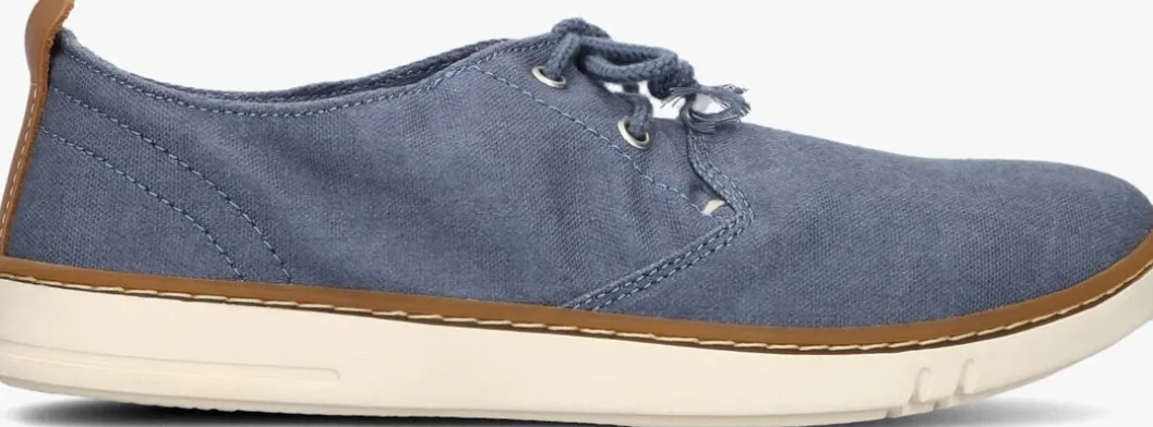 blauwe timberland instappers hookset low low lace up