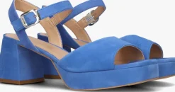 blauwe unisa sandalen met hak ney