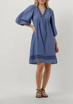 blauwe vanessa bruno mini jurk voguia