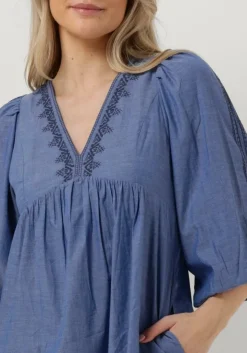 blauwe vanessa bruno mini jurk voguia