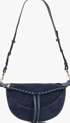 blauwe vanessa bruno schoudertas sac banane