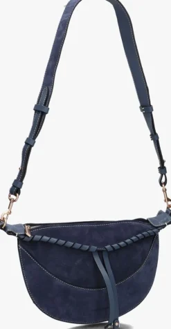 blauwe vanessa bruno schoudertas sac banane
