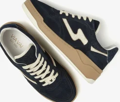 blauwe via vai lage sneakers sam levi