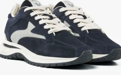 blauwe via vai lage sneakers usher riggs