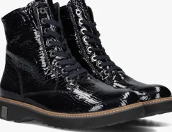 blauwe waldlaufer enkellaarsjes 683801 lak print