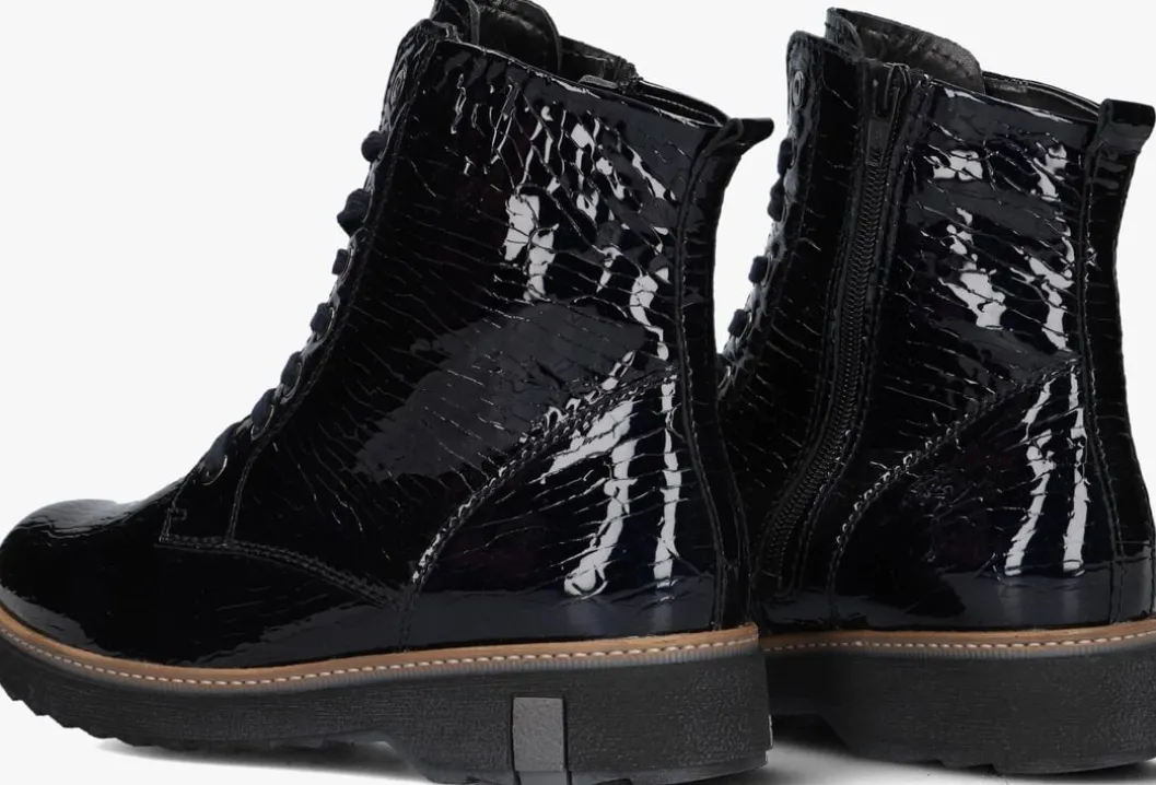 blauwe waldlaufer enkellaarsjes 683801 lak print