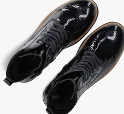 blauwe waldlaufer enkellaarsjes 683801 lak print