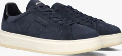 blauwe woolrich lage sneakers arrow man milled nabuk