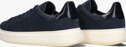 blauwe woolrich lage sneakers arrow man milled nabuk