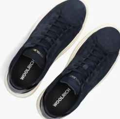 blauwe woolrich lage sneakers arrow man milled nabuk