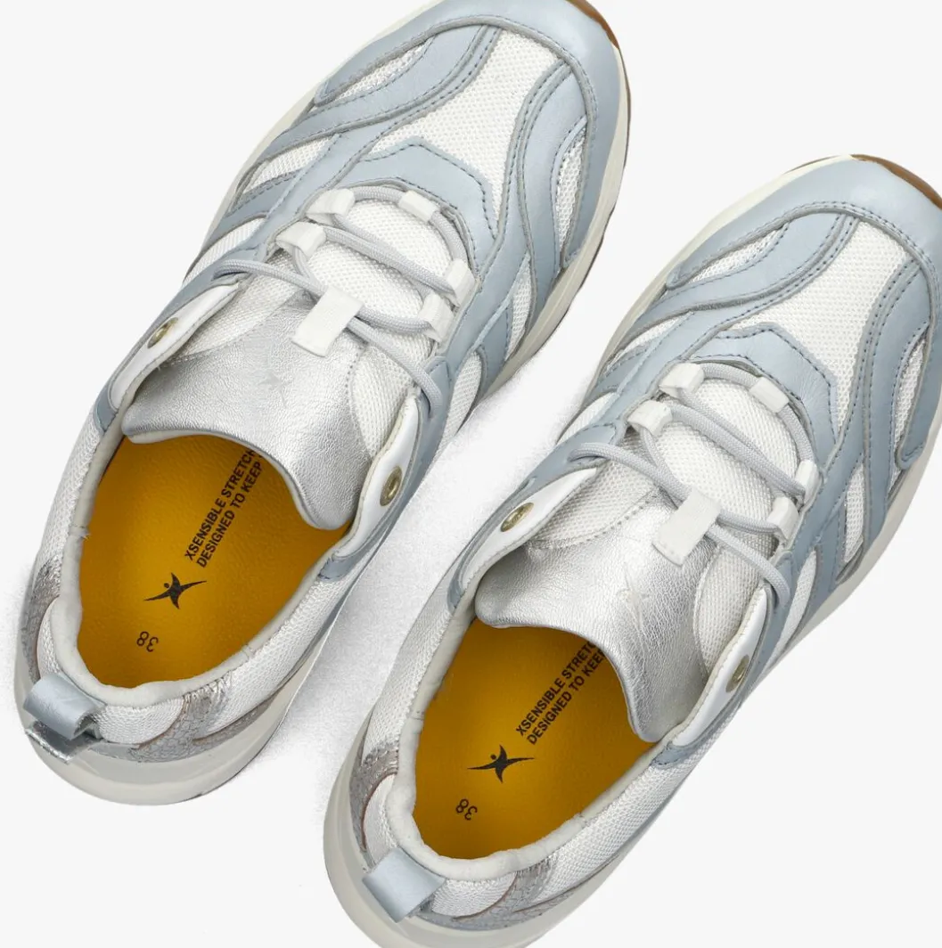 blauwe xsensible lage sneakers brooklyn women