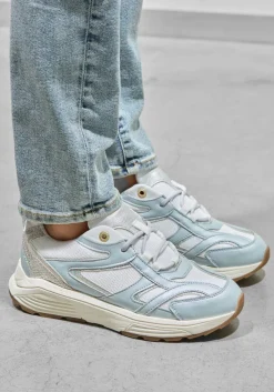 blauwe xsensible lage sneakers brooklyn women