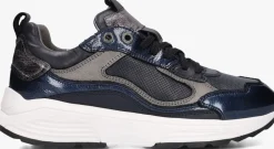 blauwe xsensible lage sneakers milau