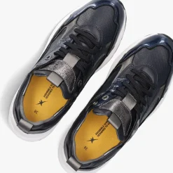 blauwe xsensible lage sneakers milau