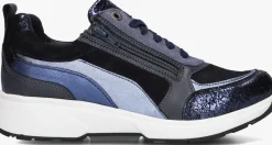 blauwe xsensible lage sneakers valletta