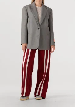 bordeaux alix the label wijde broek ladies knitted training sweat pants