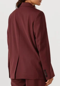 bordeaux closed blazer fitted double breasted blazer