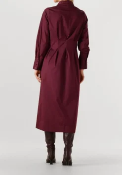 bordeaux co'couture midi jurk poppy shirt long dress