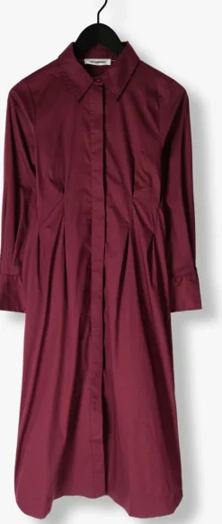 bordeaux co'couture midi jurk poppy shirt long dress