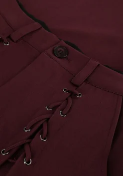 bordeaux co'couture pantalon luna eyelet wide long pant