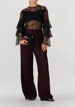 bordeaux co'couture wijde broek almira pleat long pant