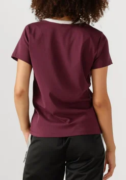 bordeaux haute l'amitié t-shirt neckline logo tee