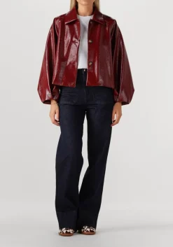 bordeaux mon frac jack short jacket cracquele