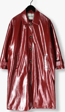 bordeaux mon frac mantel coat long craquele