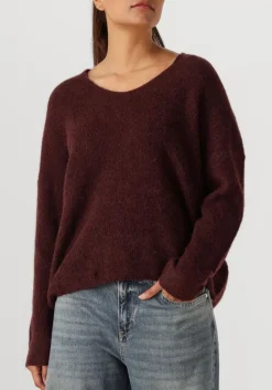 bordeaux mos mosh trui mmthora v-neck knit