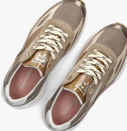 bronskleurig floris van bommel lage sneakers sfw-10101