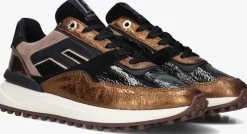 bronskleurig floris van bommel lage sneakers sfw-10128 noppi