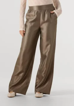 bronzen aimee the label wijde broek soleil