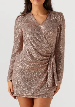 bronzen ibana mini jurk davide