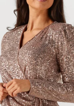 bronzen ibana mini jurk davide