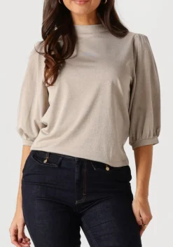 bronzen summum top short sleeve top soft lurex jersey