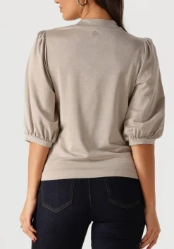 bronzen summum top short sleeve top soft lurex jersey