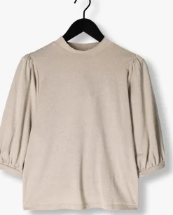 bronzen summum top short sleeve top soft lurex jersey