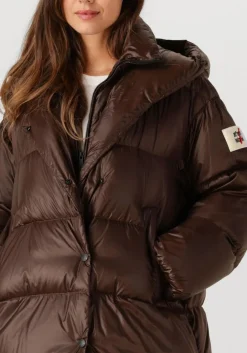 bruine after label gewatteerde jas montreux