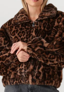 bruine alter ego faux fur jas ally