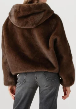 bruine alter ego faux fur jas jada