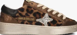 bruine ama brand deluxe lage sneakers slam