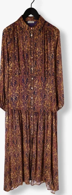 bruine amaya amsterdam maxi jurk tessa
