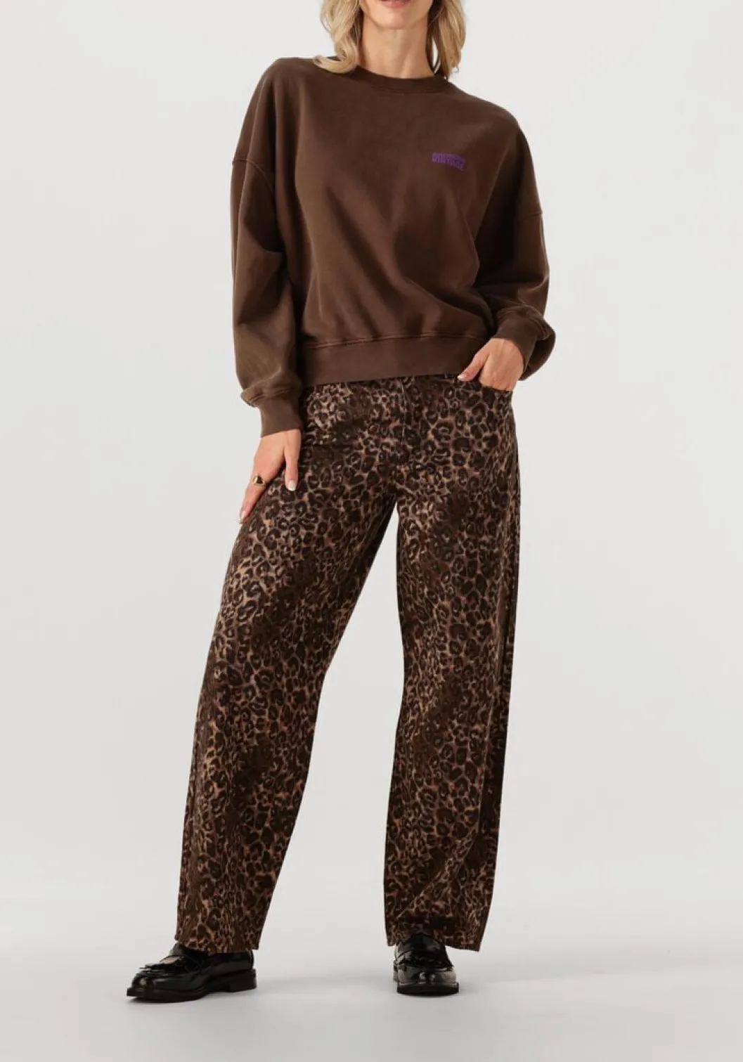 bruine american vintage trui plizzy