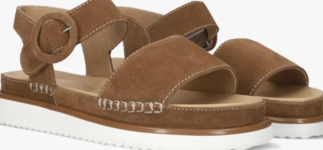 bruine ayana platte sandalen 11865